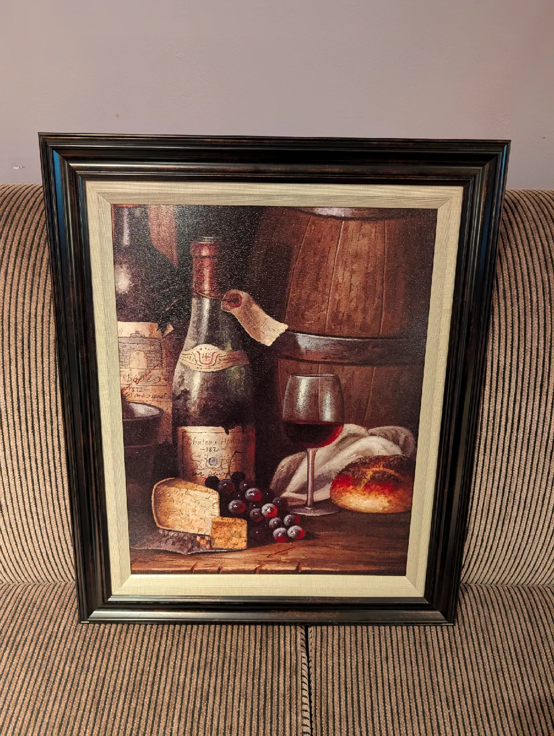 Framed Chateau Henris 1872 Wine Painting thumbnail