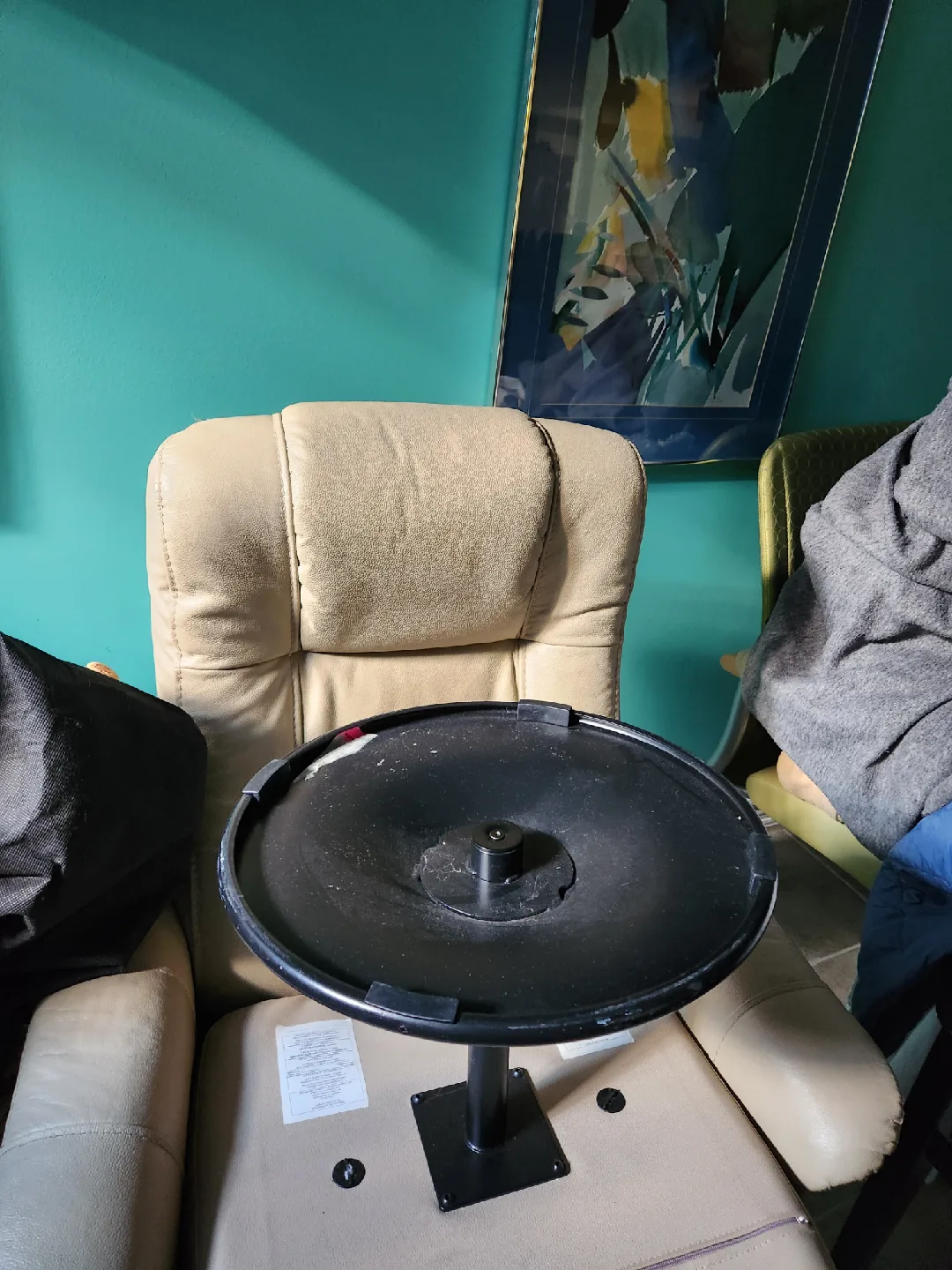 Swivel Chair with Adjustable Table thumbnail
