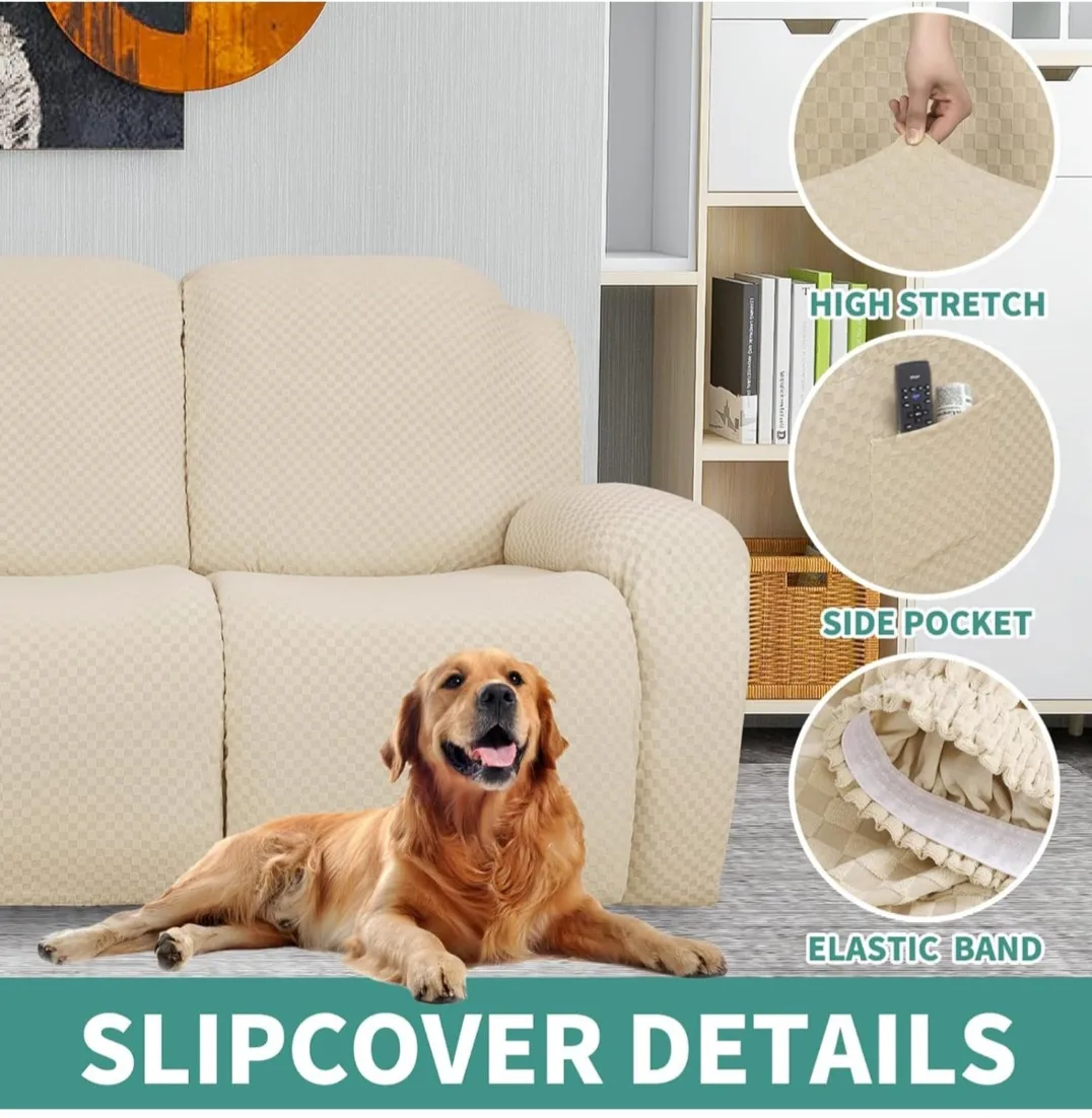 Recliner Slipcover - Beige image indicator(4)