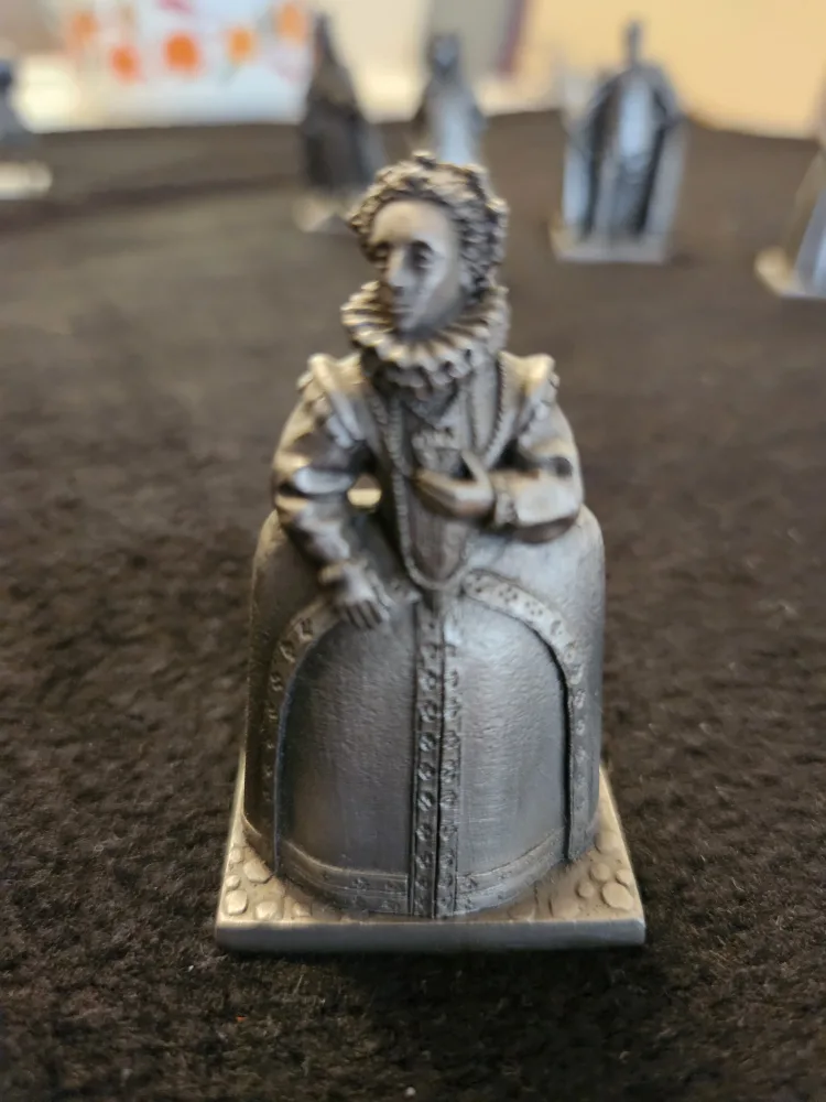 Vintage Pewter Royal Figures - Set of 8 image indicator(9)