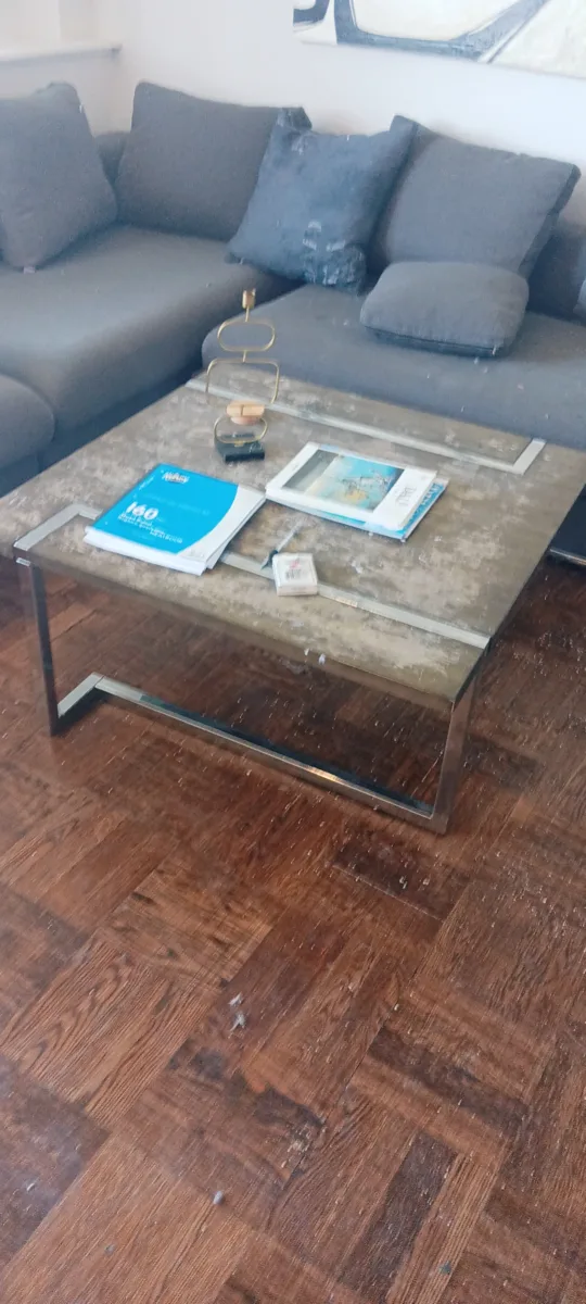 Coffee Table with Chrome Legs thumbnail