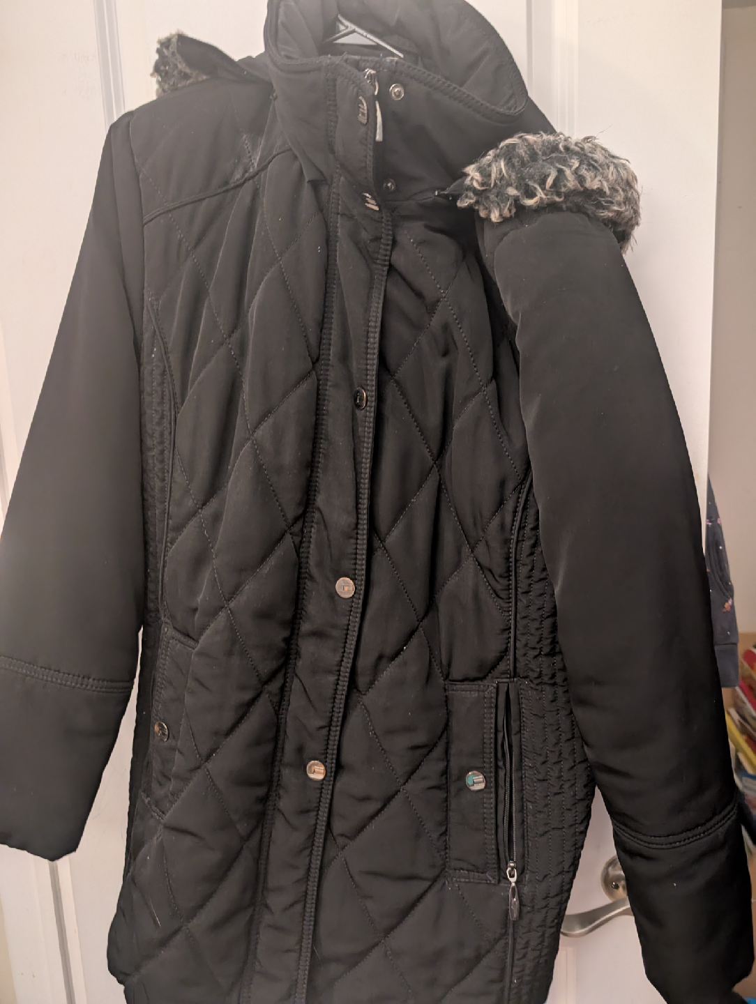 Croft & Barrow Black Winter Coat women's XL #freecycle