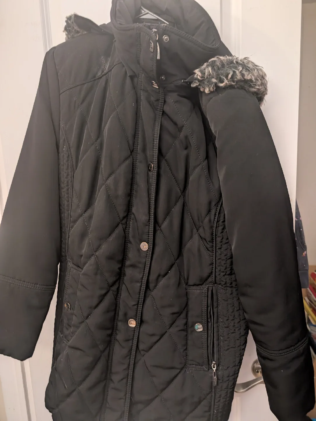 Croft & Barrow Black Winter Coat women's XL #freecycle