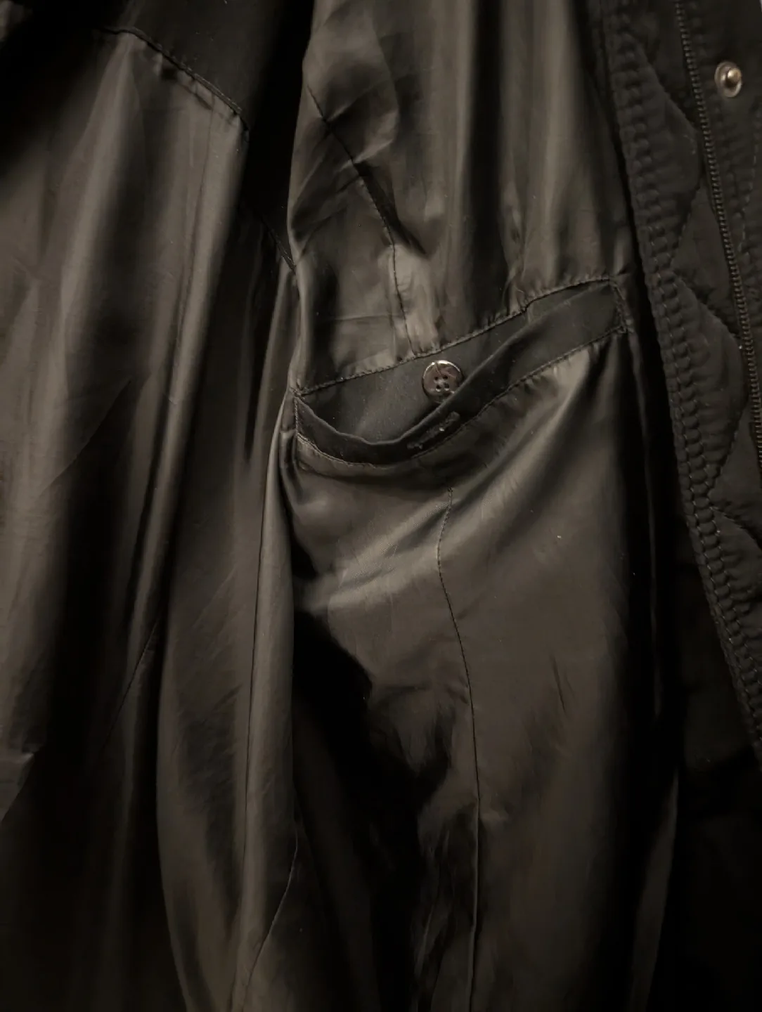 Croft & Barrow Black Winter Coat women's XL #freecycle image indicator(3)