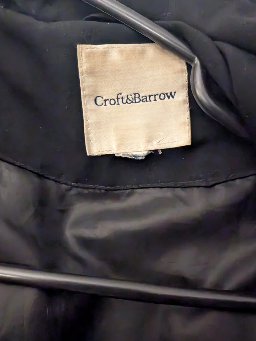 Croft & Barrow Black Winter Coat women's XL #freecycle image indicator(5)