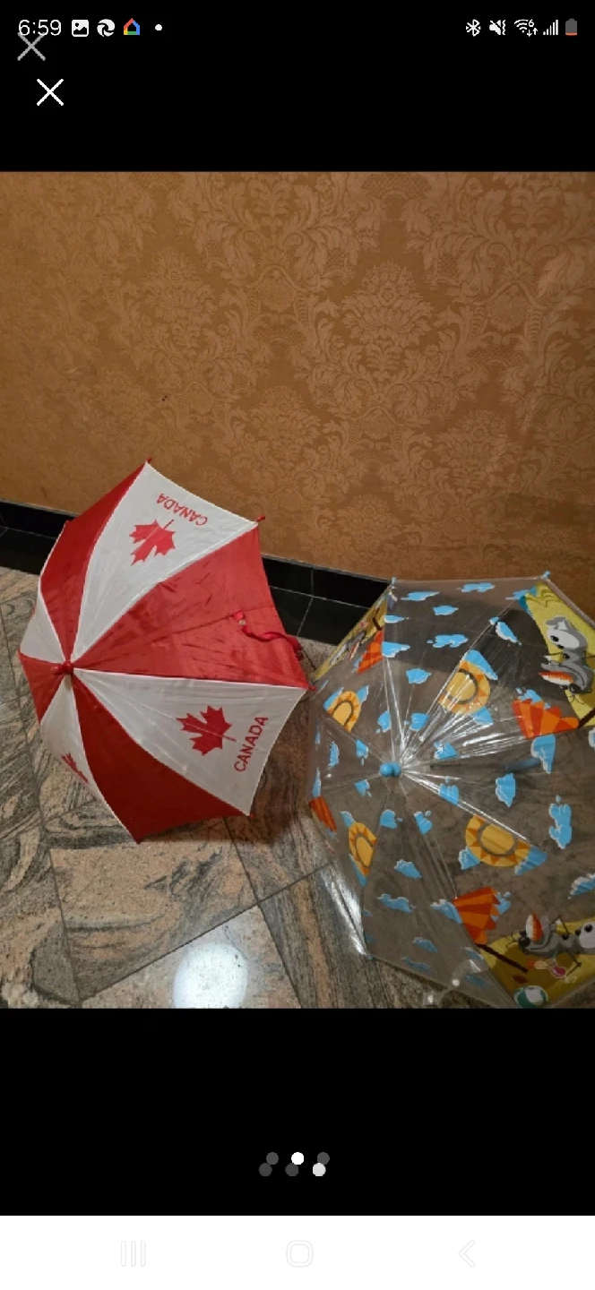 Kids Umbrellas - Canada & Cartoon-$5 for both