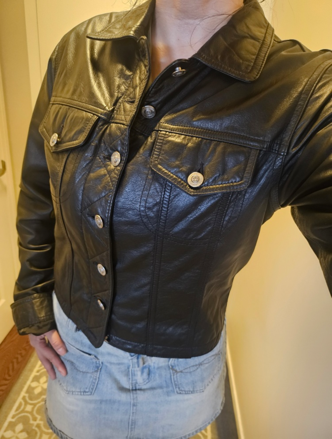 DANIER - Black Genuine Leather Jacket