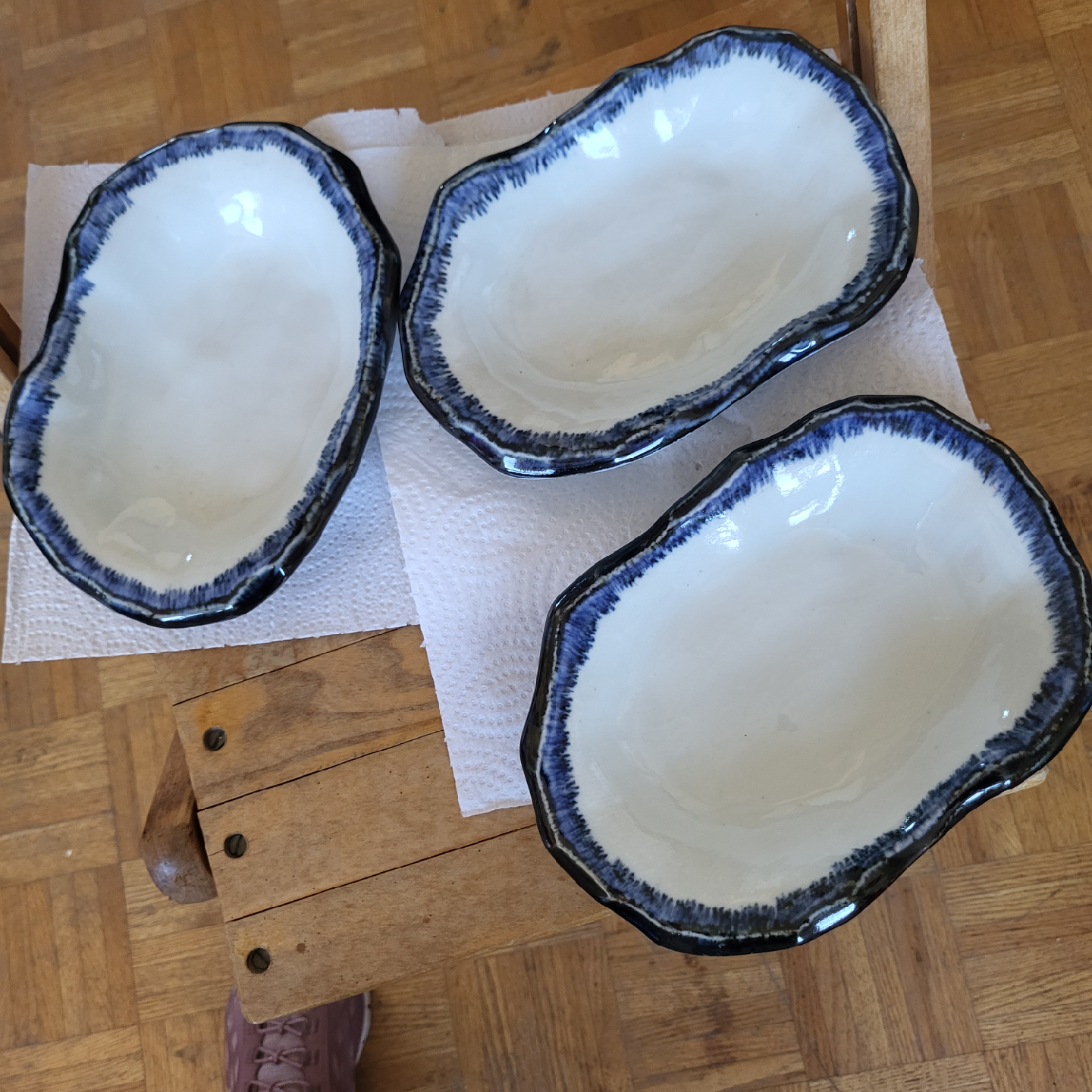 Set of 3 Handmade Ceramic Bowls