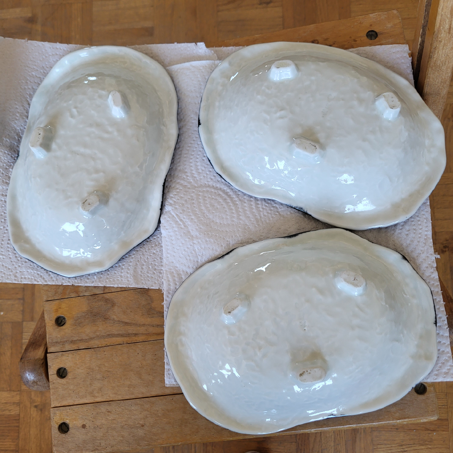 Set of 3 Handmade Ceramic Bowls - photo 2