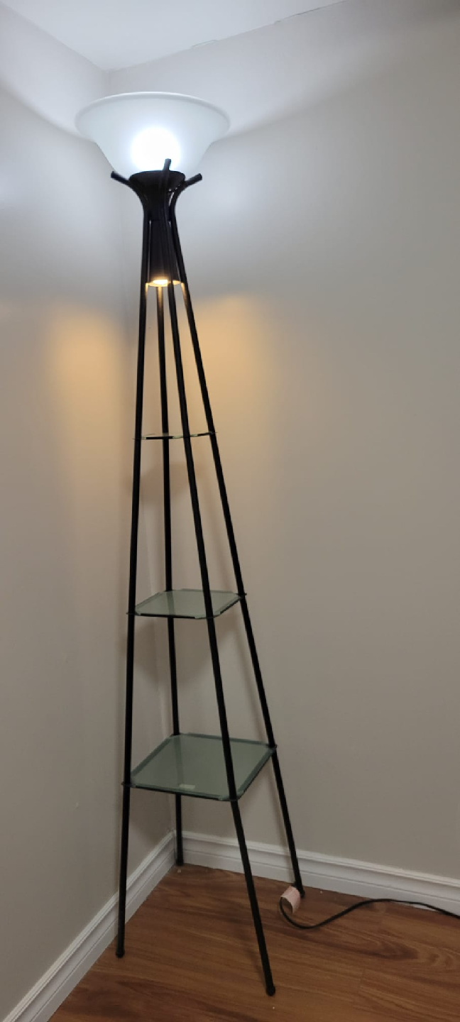 Hometrends Floor Lamp, 69", Black