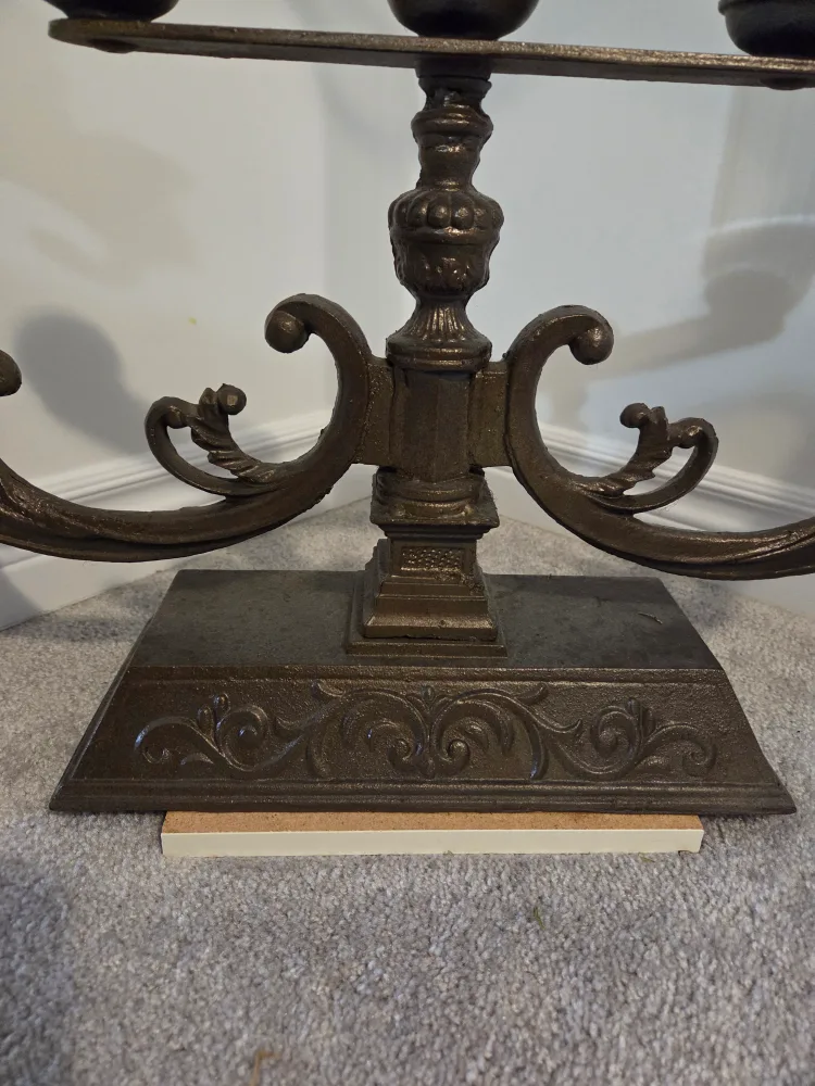 Vintage Art Nouveau Style French Cast Iron Plant Stand image indicator(3)