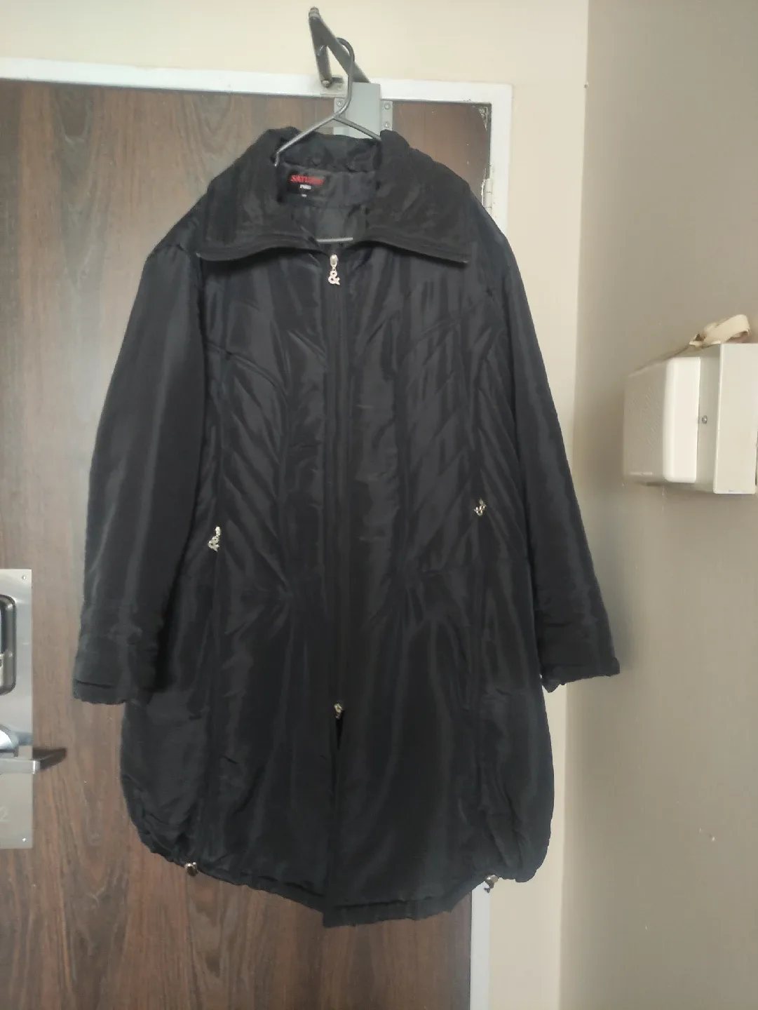 SAYWHAT Black Quilted Coat thumbnail