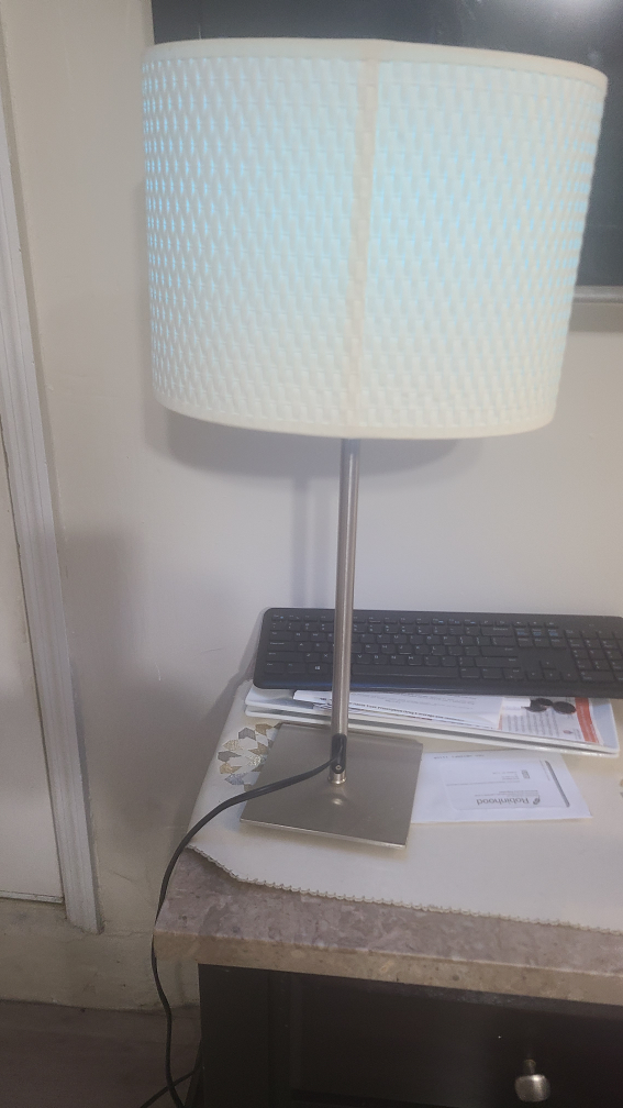 Table Lamp with White Shade - photo 3