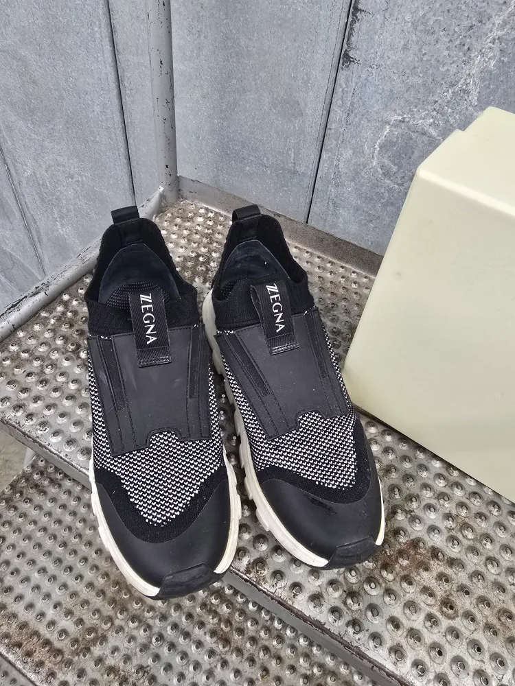 Zegna Black Sneakers thumbnail