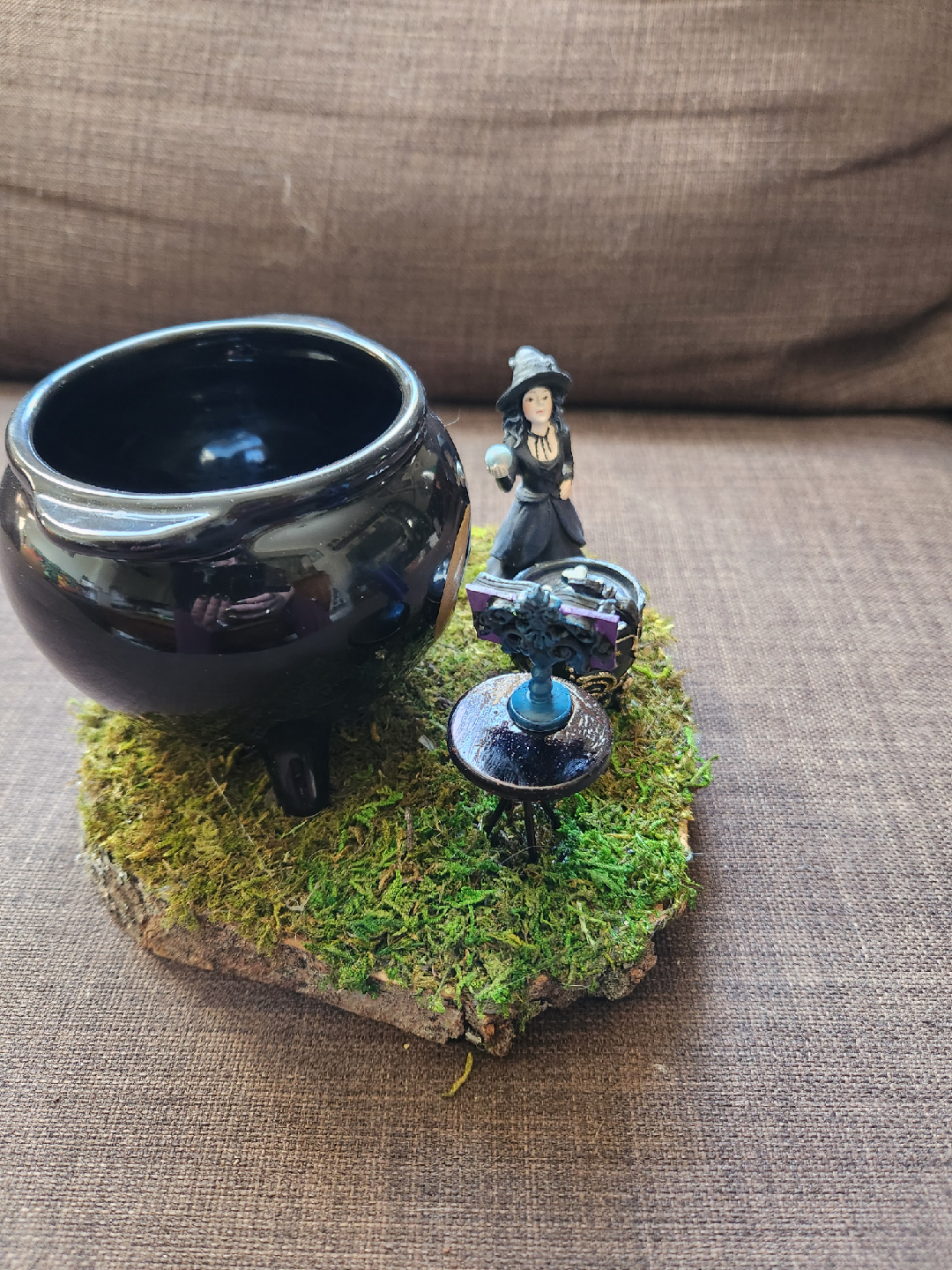 Handmade Witch Cauldron Figurine - photo 4