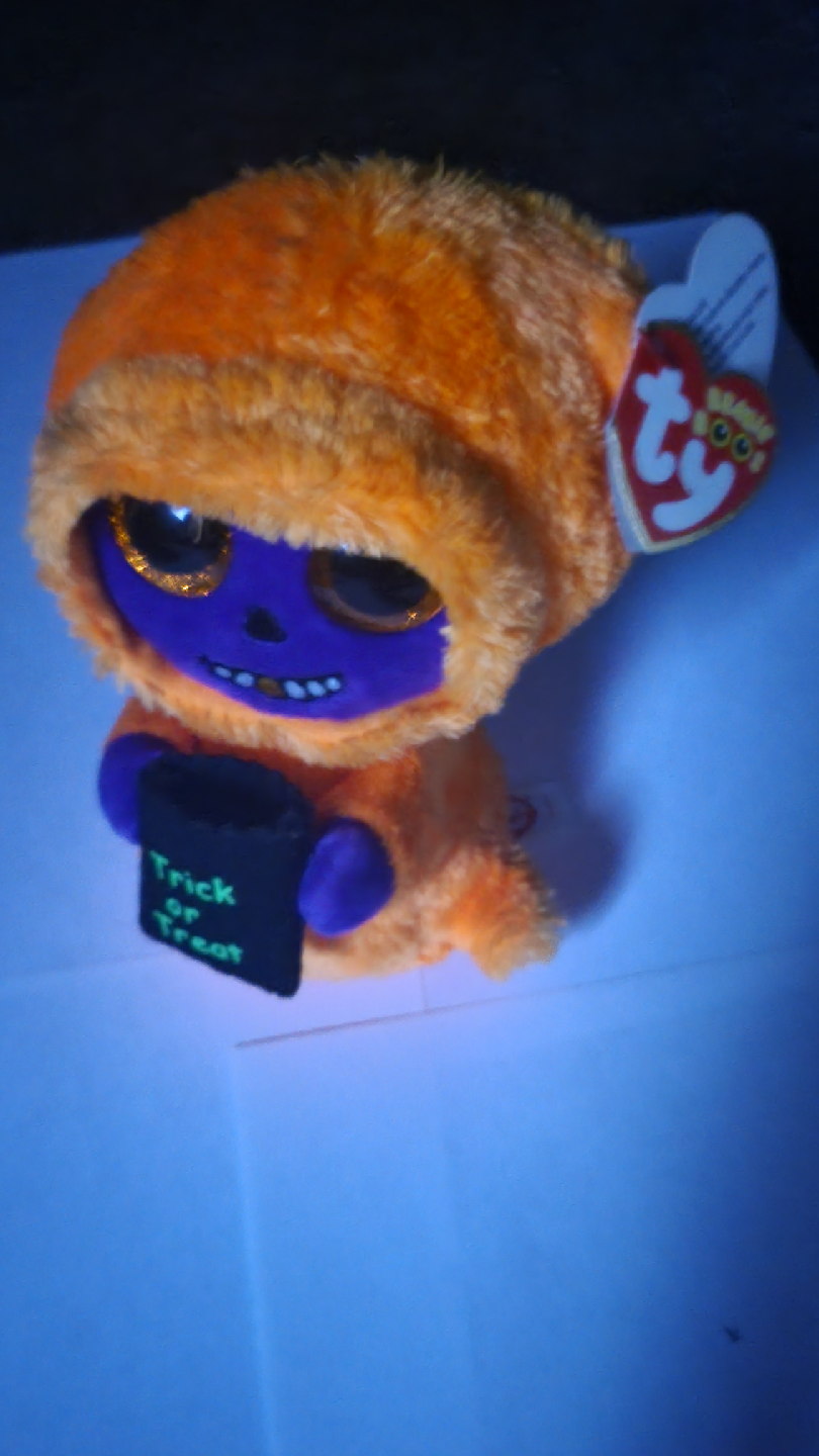 Ty Beanie Boos Halloween Orange Monster Plush