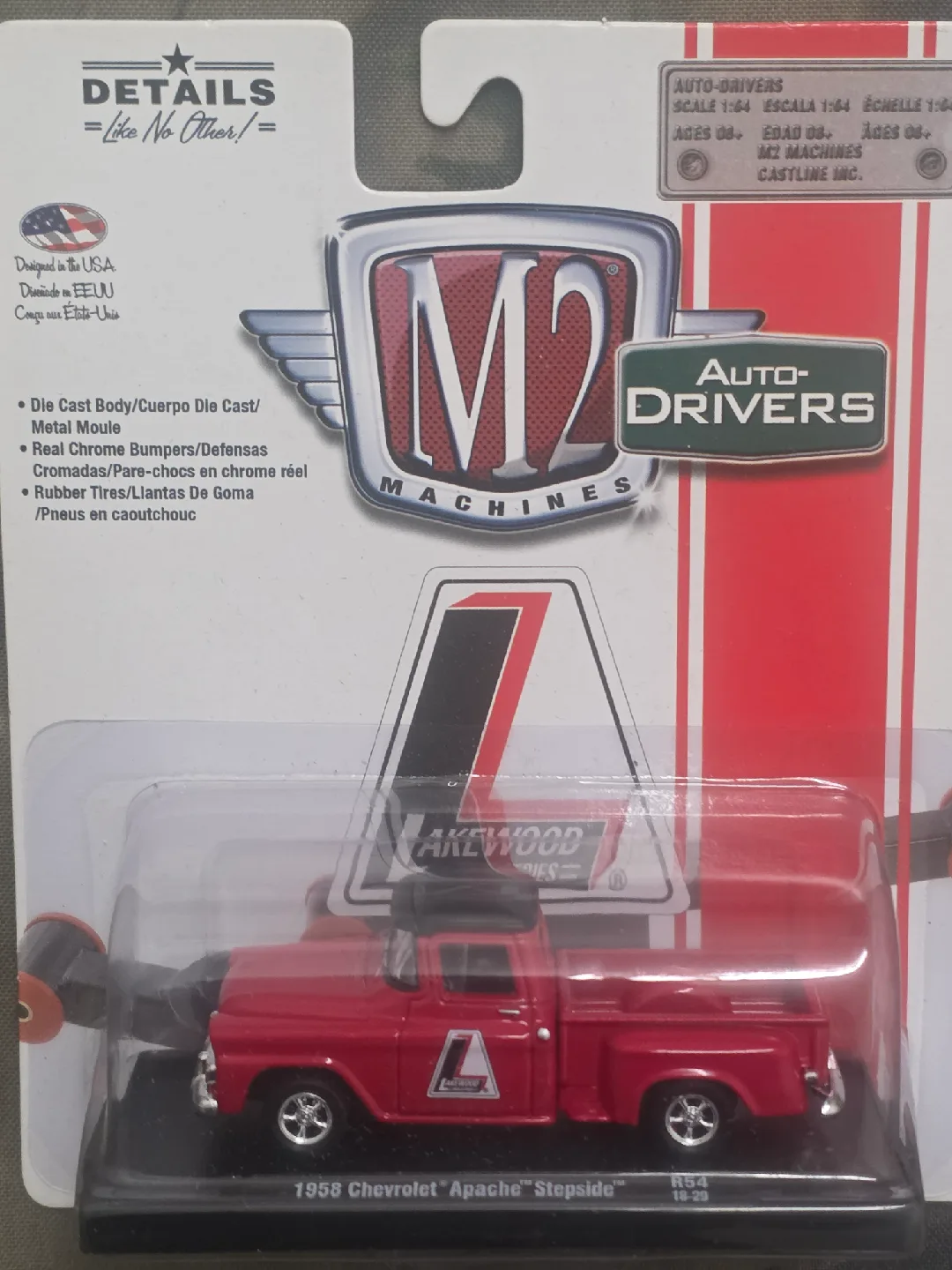 M2 Machines 1958 Chevrolet Apache Stepside 1:64 Scale thumbnail