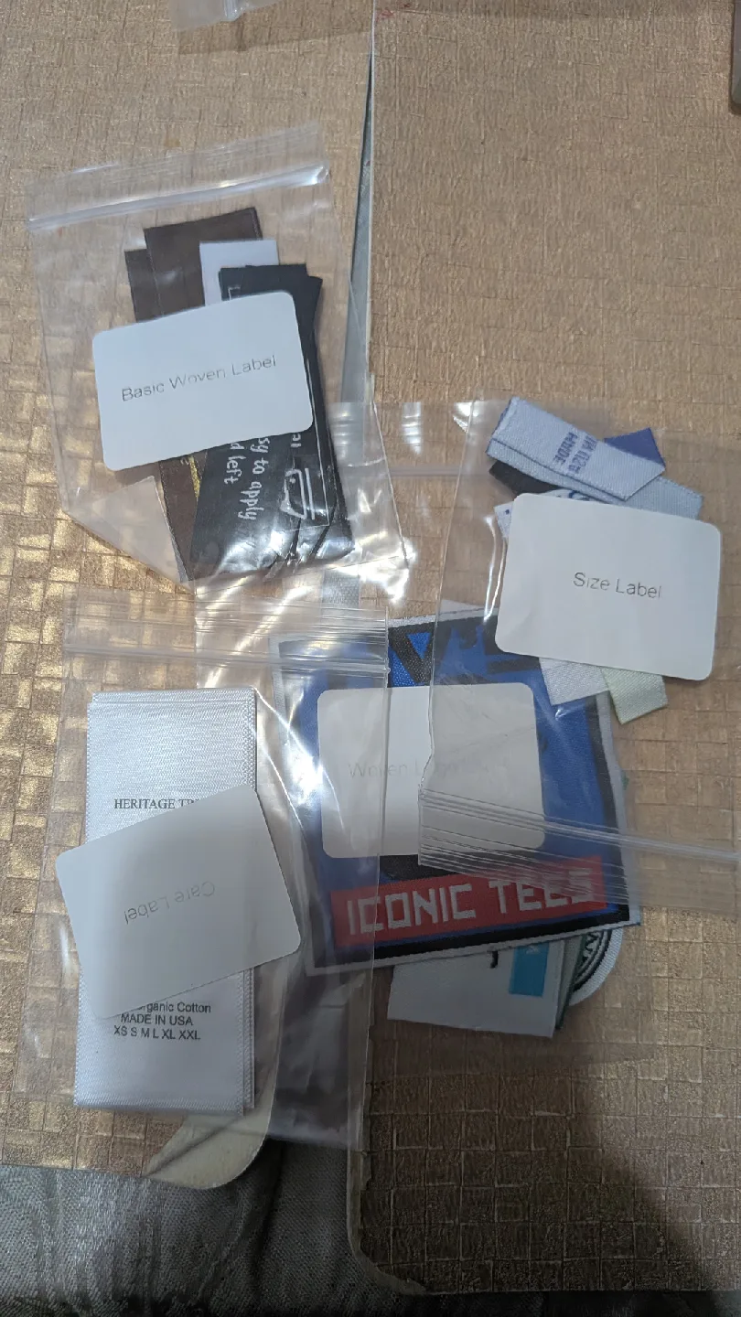Assorted Clothing Labels: Basic Woven, Size thumbnail