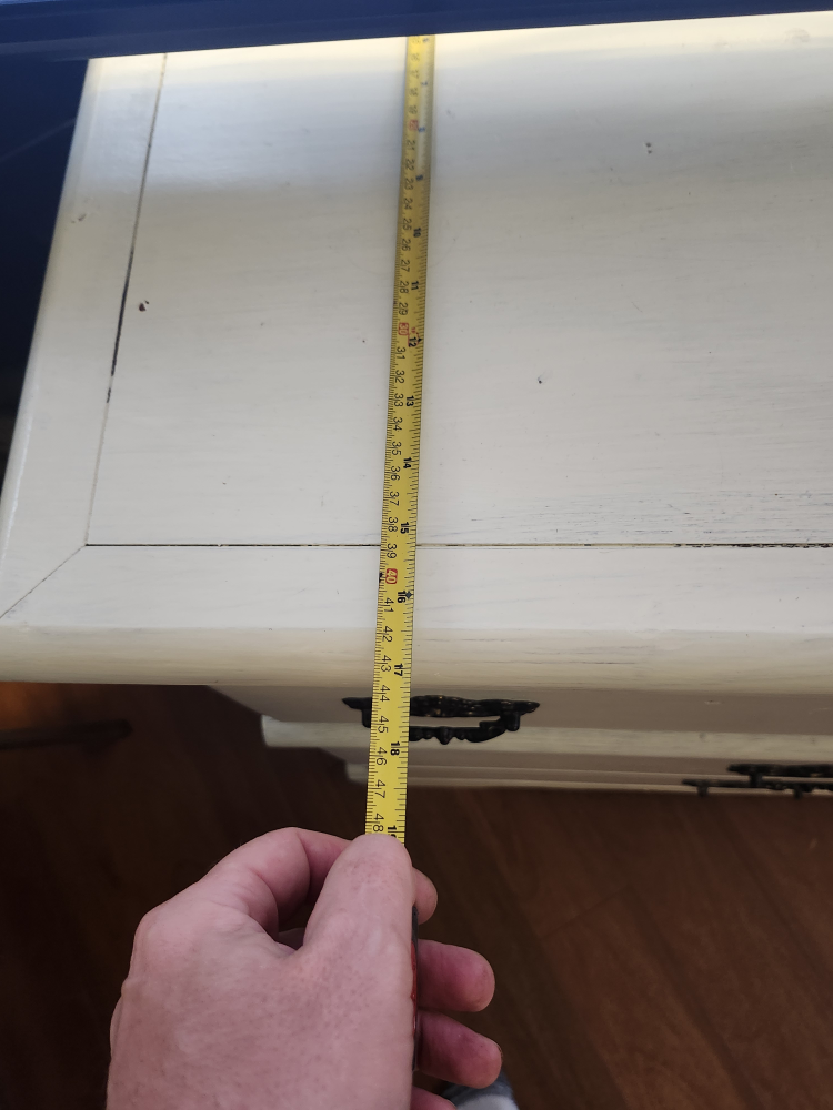 White Dresser with Black Handles - photo 2