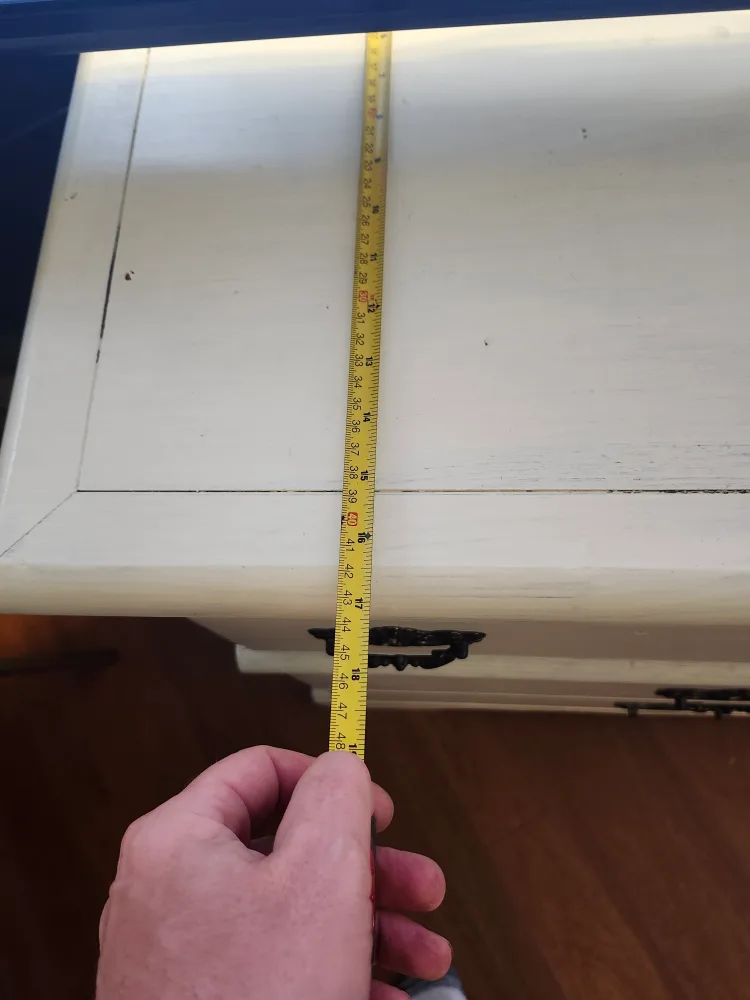 White Dresser with Black Handles image indicator(2)