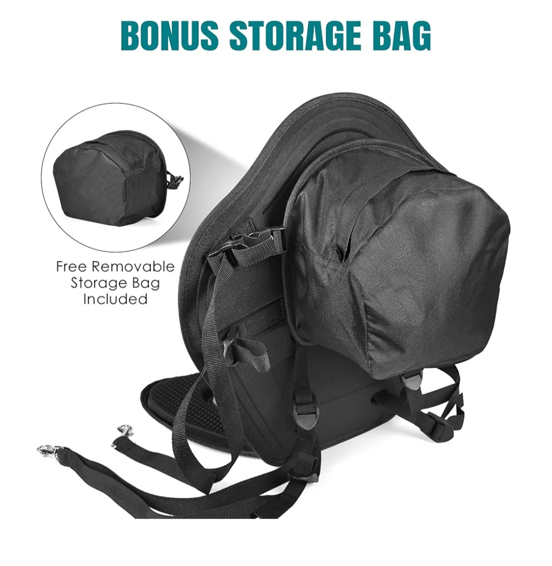 2 seats Kayak Padded Adjustable Detachable with Storage Bag - photo 5