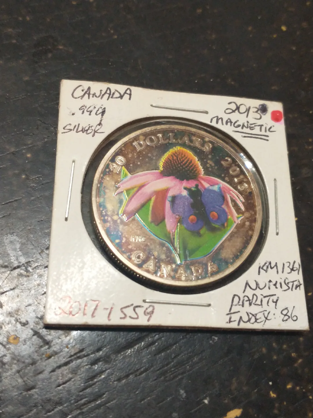 Beautiful 2013 AU Canada .999 silver $20 colourized coin image indicator(2)