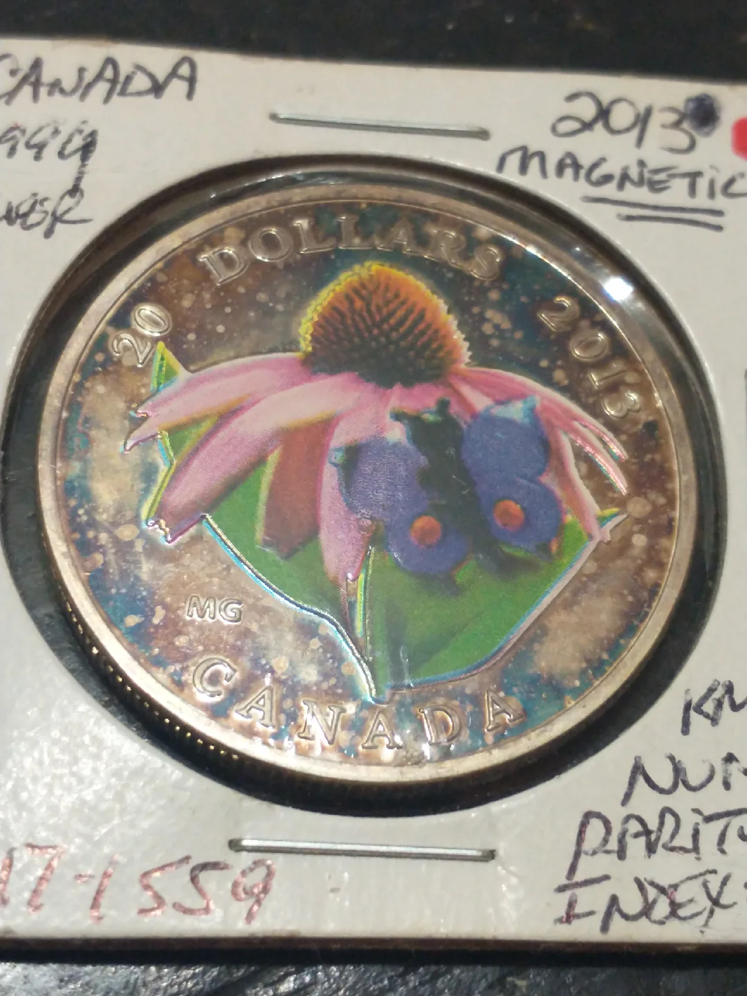 Beautiful 2013 AU Canada .999 silver $20 colourized coin image indicator(3)