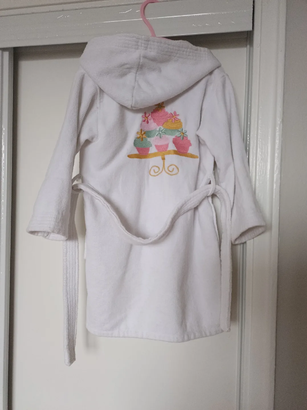 Kids White Bath Robe - Size 2-4Y thumbnail