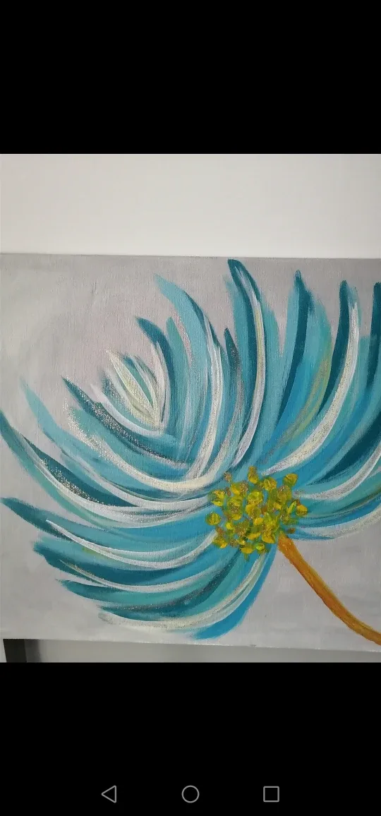 Flower Abstract Canvas image indicator(2)