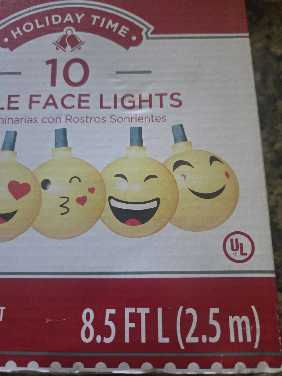 Holiday Time 10 Smile Face Lights - 8.5 ft - photo 2