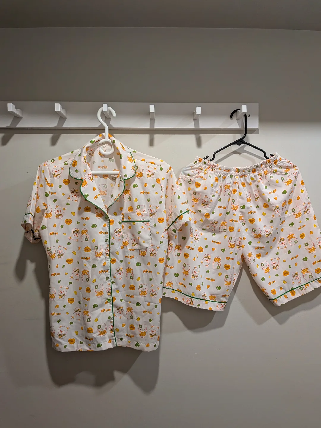 Cute Bear Print Pajama Set thumbnail