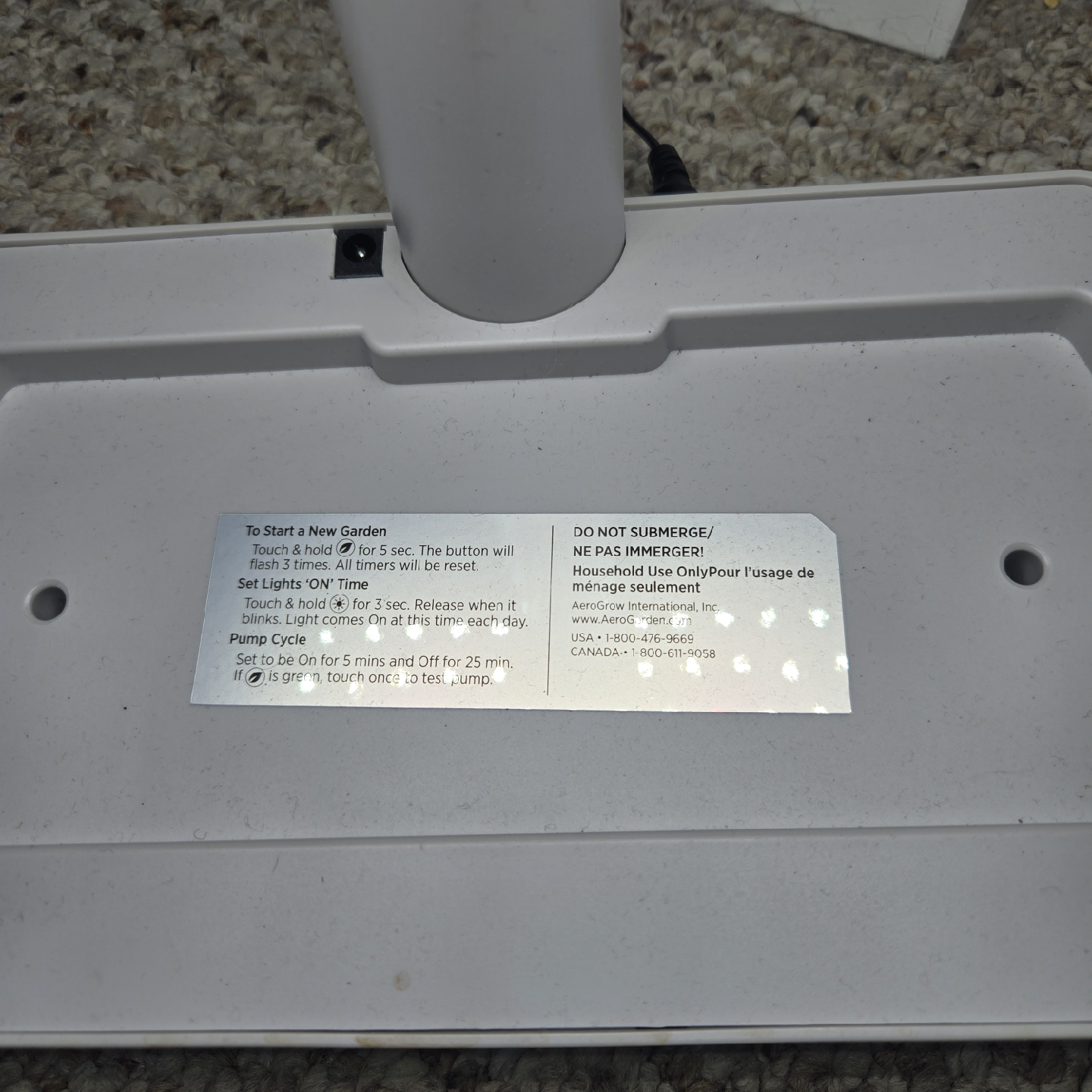 AeroGarden 100690-WHT Indoor Garden Light - photo 3
