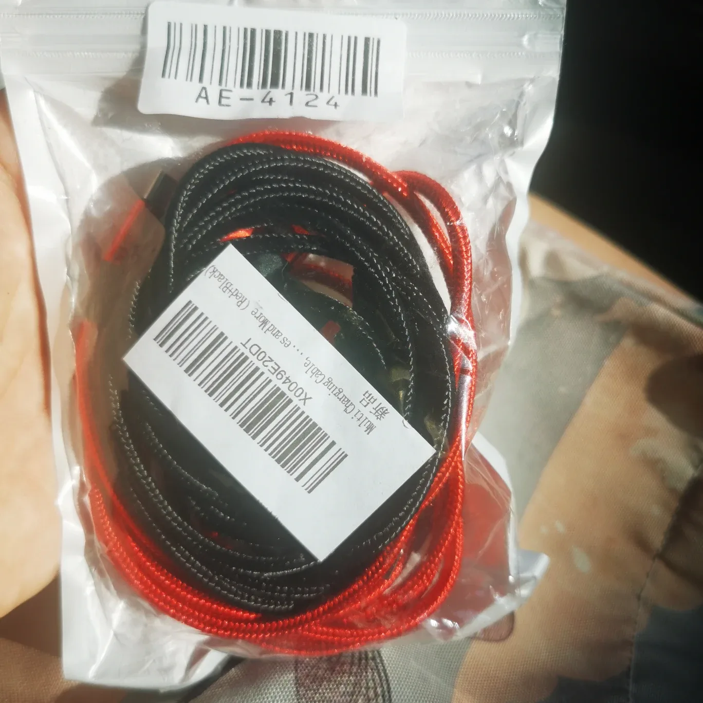 Multi Charging Cable 4ft Red/Black image indicator(2)