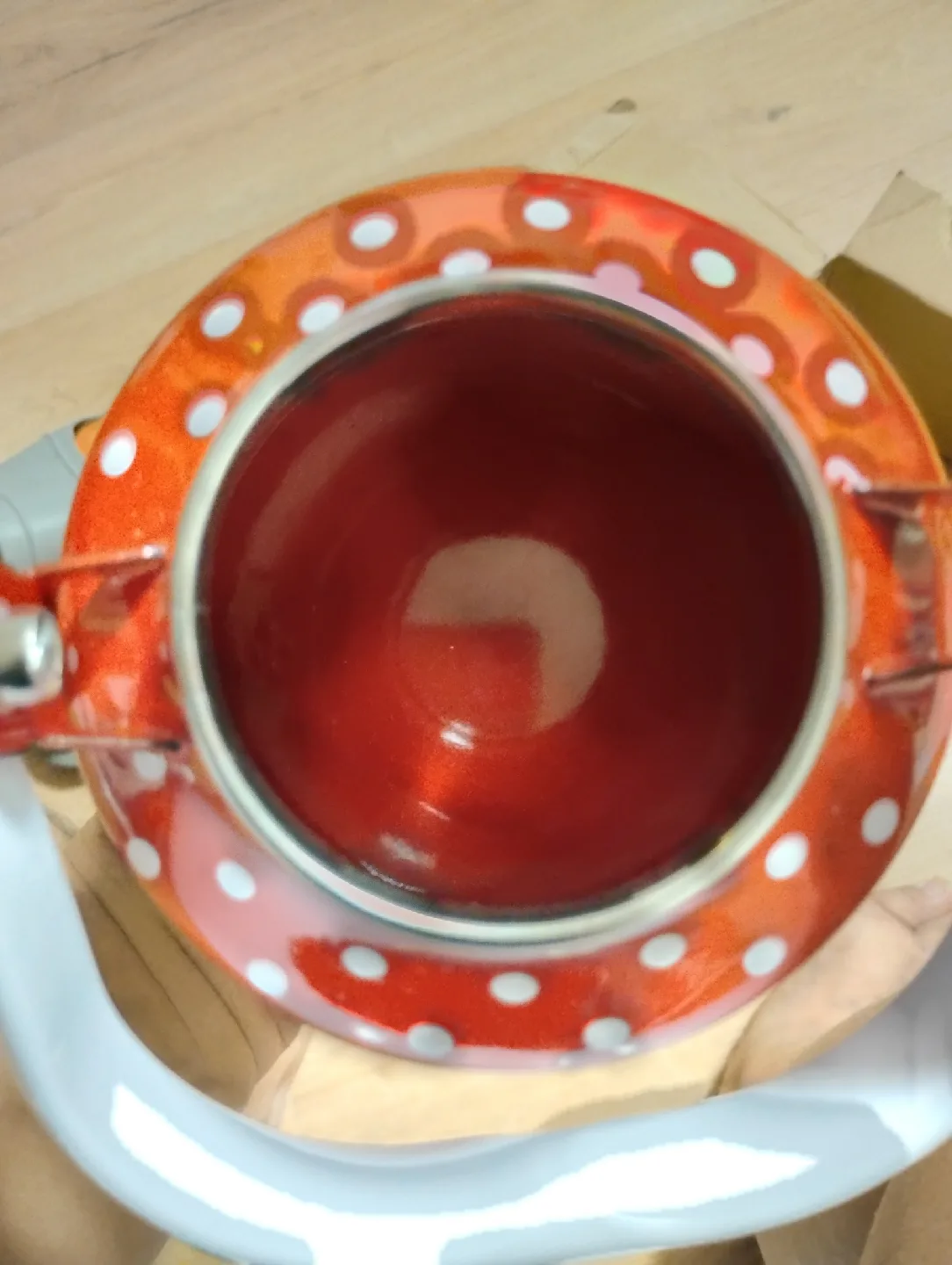 New LONGFEI Enamel Coated Kettle - 1.1L image indicator(5)