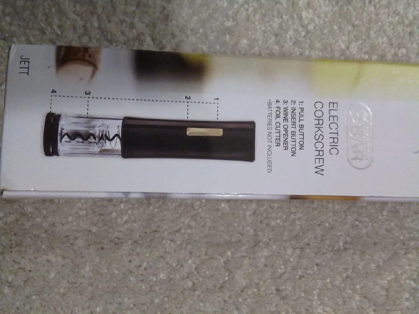 Jett Electric Corkscrew Wine Opener - Like New! thumbnail