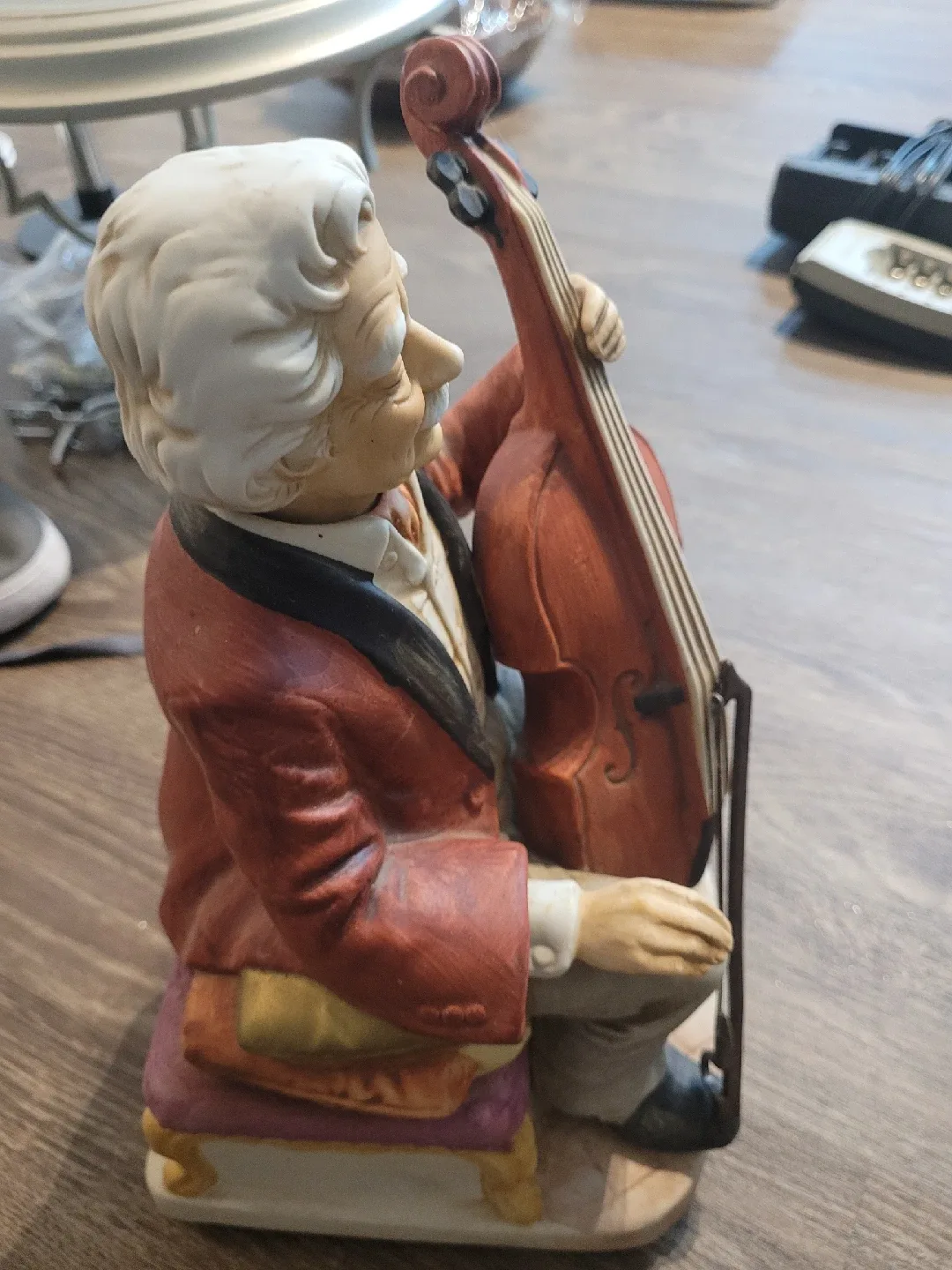 Vintage Man Playing Cello Figurine image indicator(2)