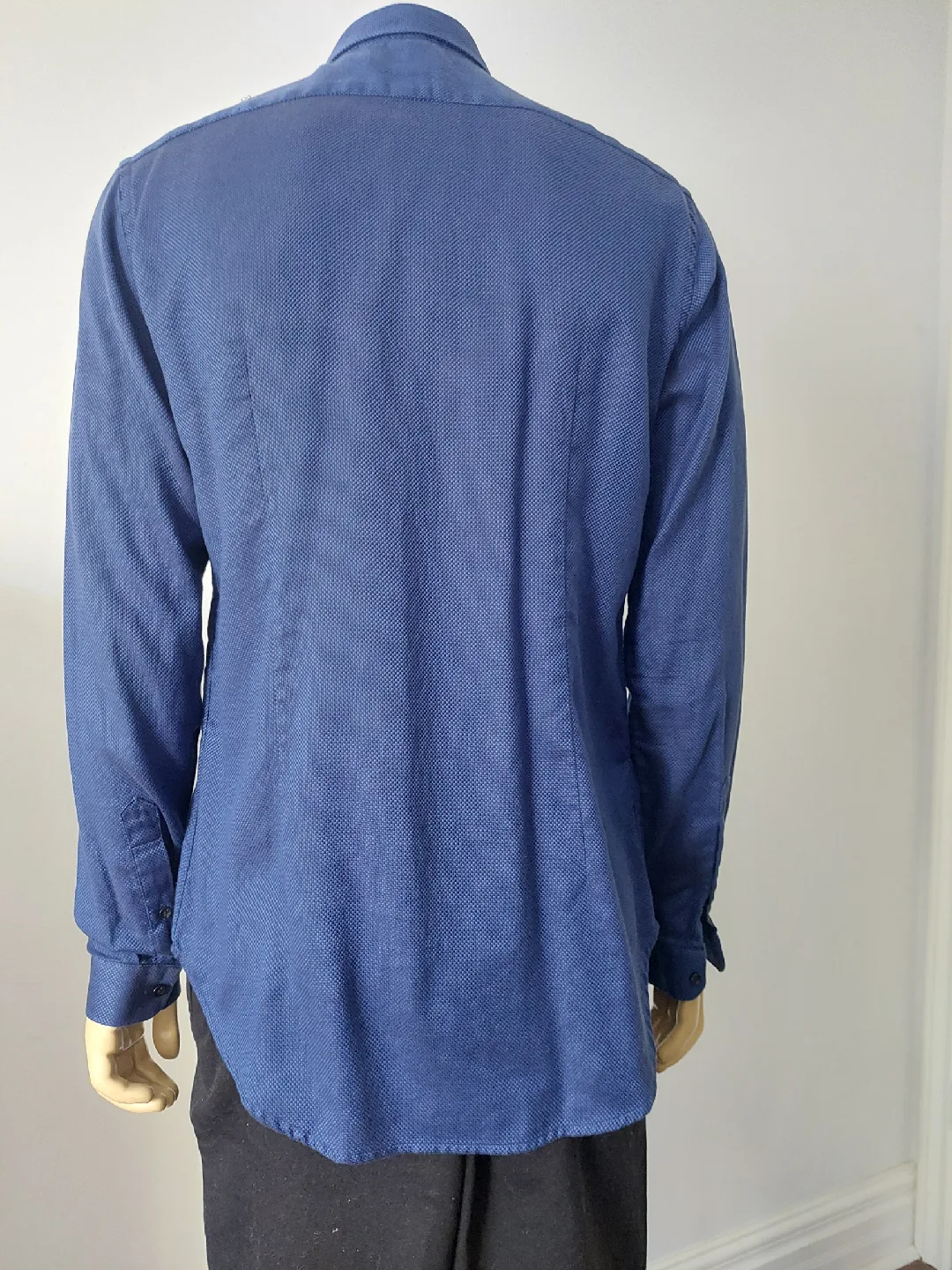 Zara Man Slim Fit Blue Shirt - Size L image indicator(3)