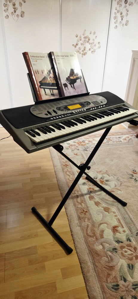 Casio LK-573 Keyboard with Stand & Books