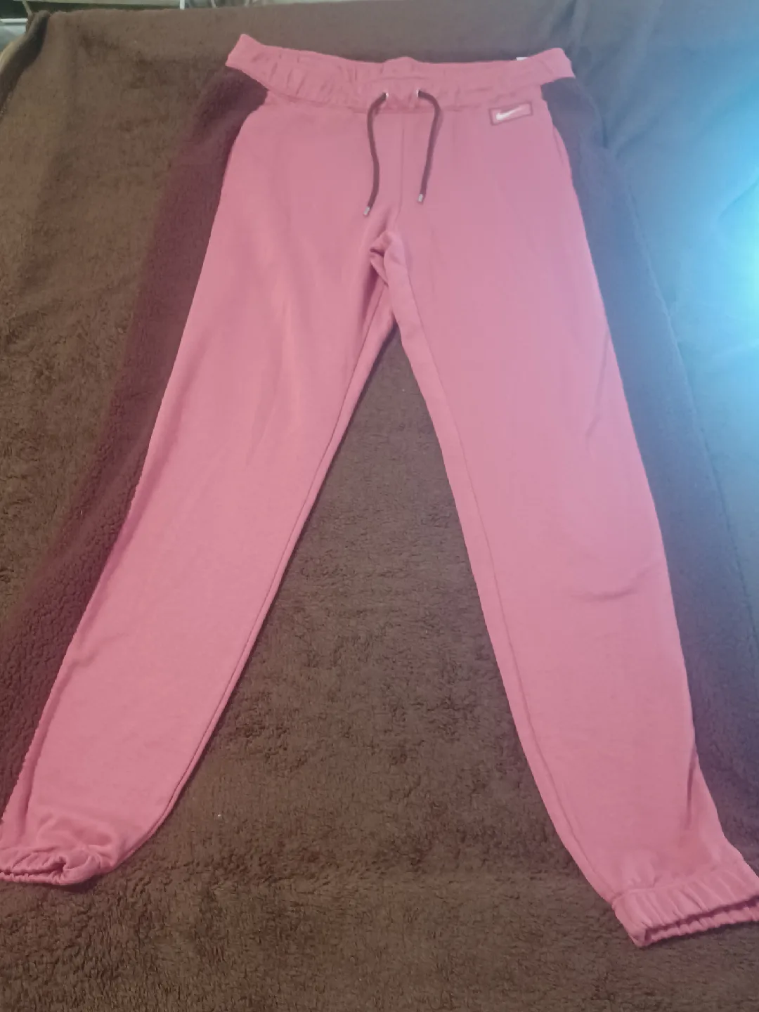 Nike Women's Mid Rise Sweatpants Icon Clash Pink Size Large