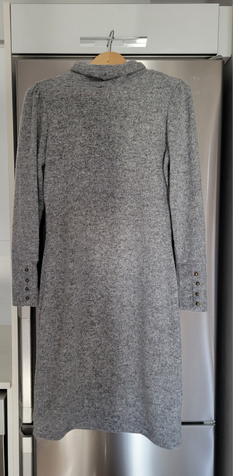 Grey Knit Belted Dress - photo 3