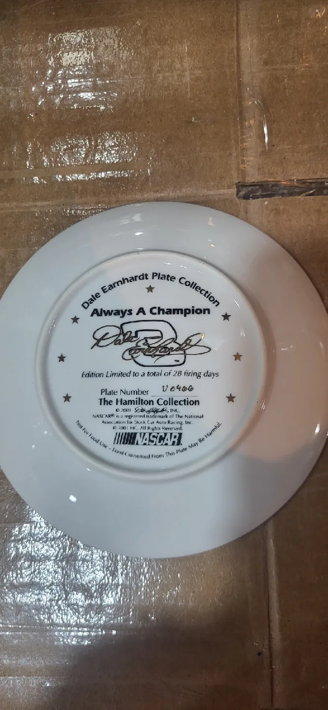 Dale Earnhardt Plate Collection - Always A Champion image indicator(3)