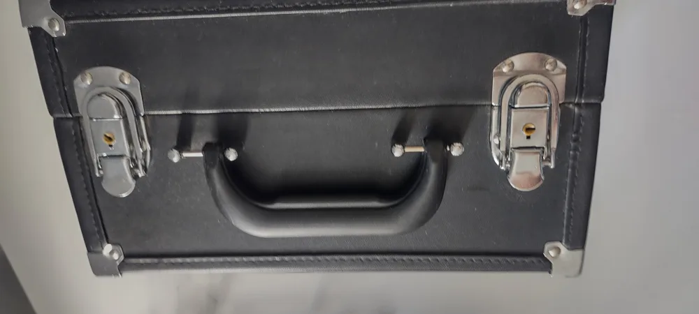 Black Makeup Organizer Case with Keys image indicator(4)