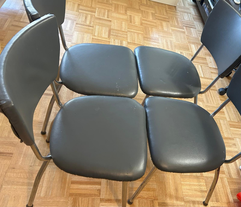 Set of 4 Grey Kitchen / dining Chairs - photo 2