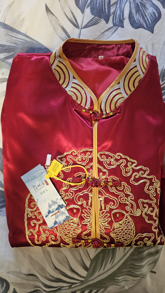 Chinese Wedding Dress - Red & Gold, Size L