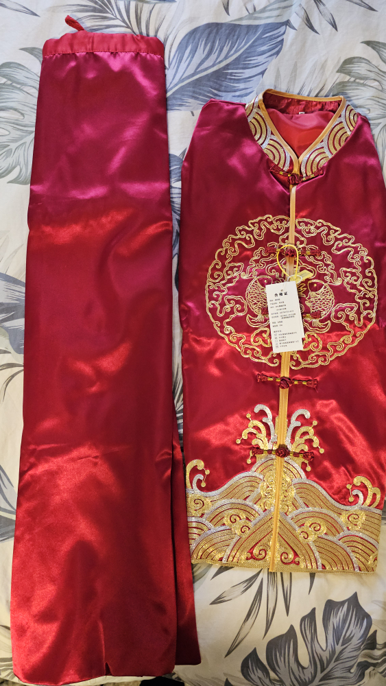Chinese Wedding Dress - Red & Gold, Size L - photo 2