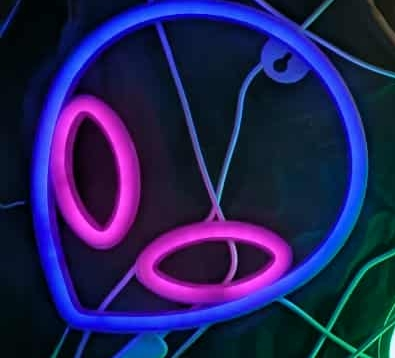 Alien Neon Light Sign