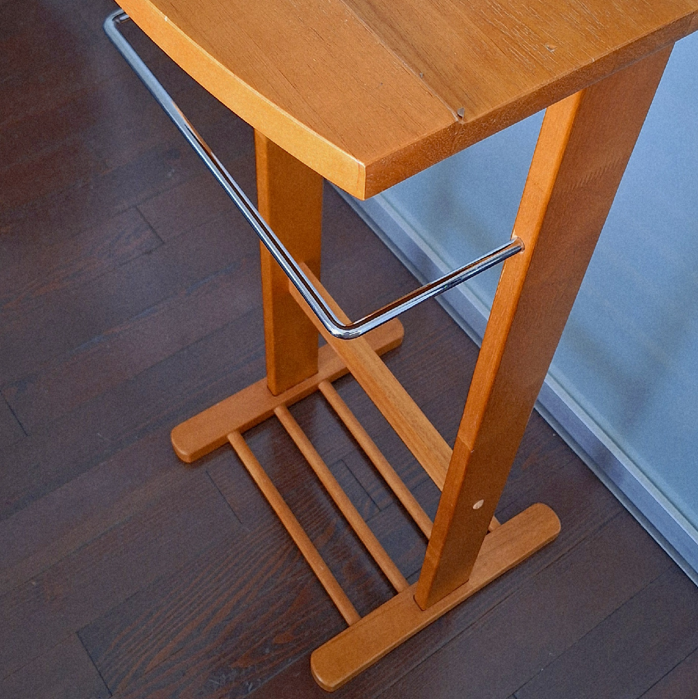 Wooden Valet Stand with Mirror - photo 3