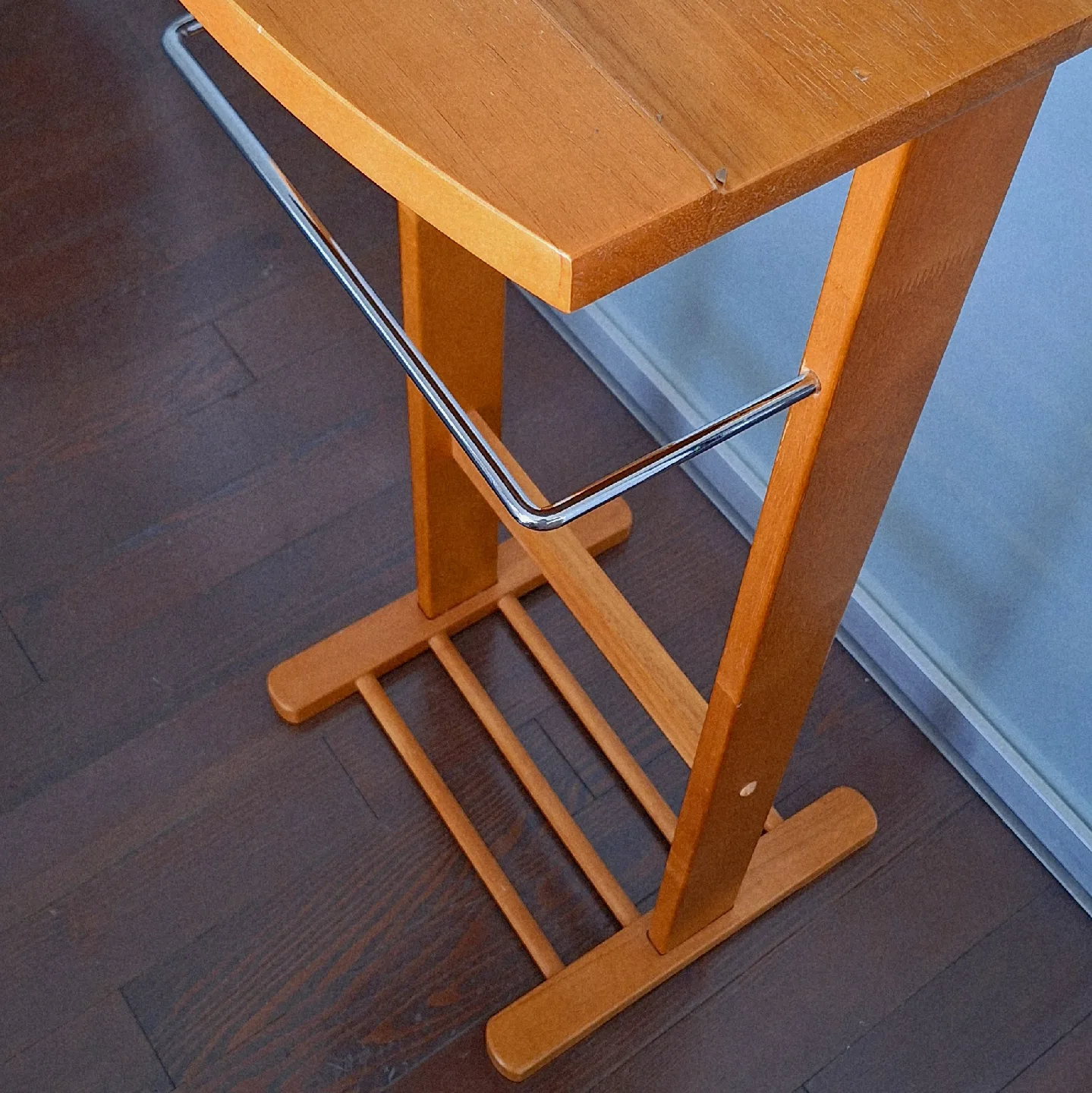 Wooden Valet Stand with Mirror image indicator(3)