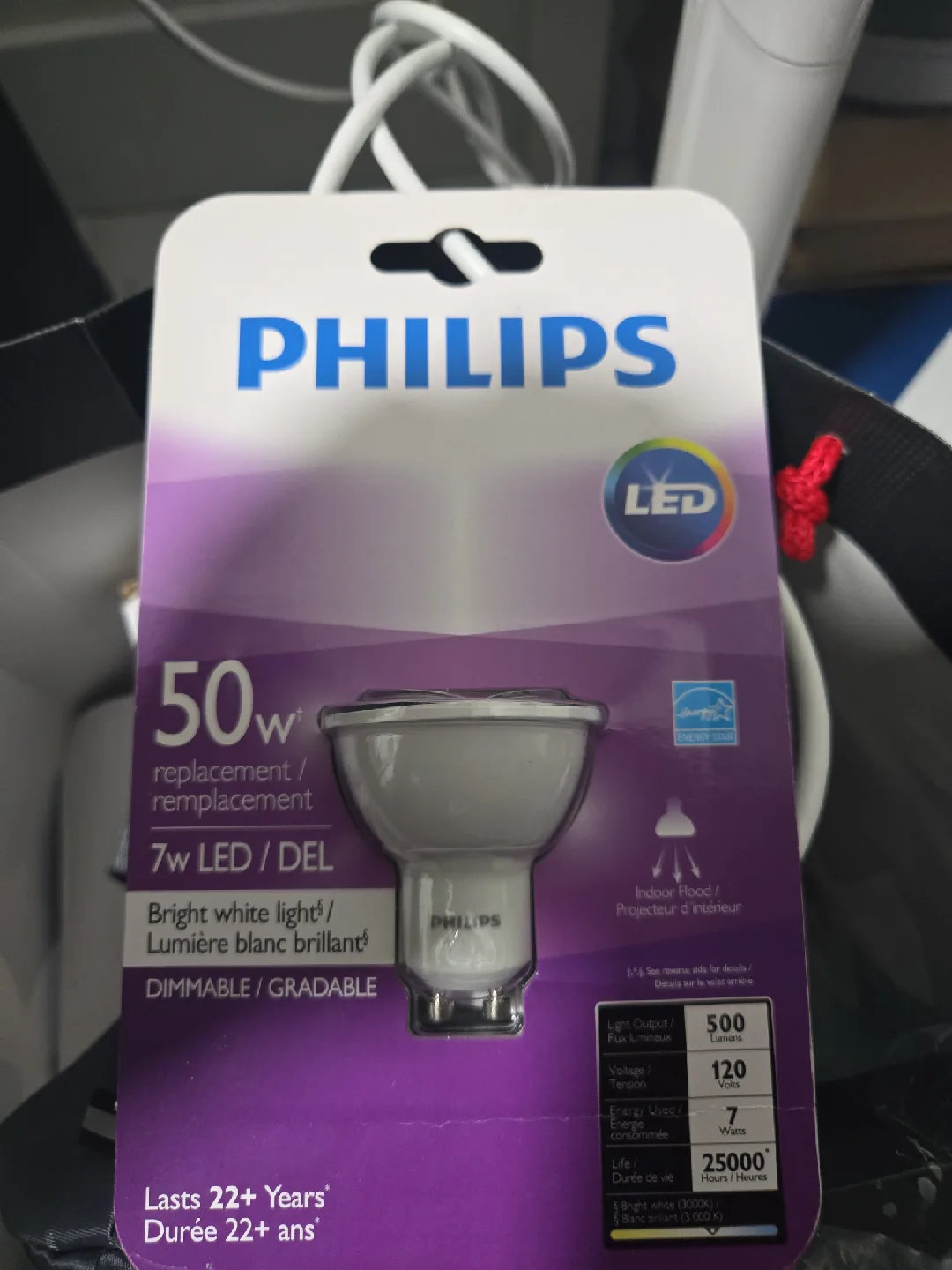 Philips 50W LED Bright White Light Bulb - New thumbnail