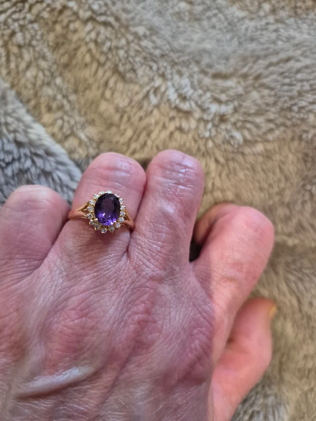 Amethyst Gold Ring in Box image indicator(3)